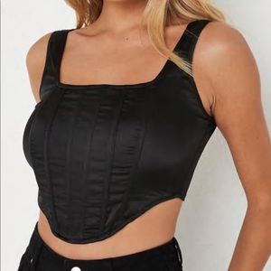 Satin Cami Corset Top